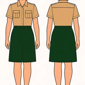 Saia Desbravadores – Verde – Gabardine